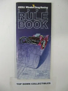1992 NHRA Winston Drag Racing Regelbuch - Bild 1 von 1