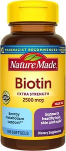Nature Made - Extra Strength - Biotin 2500mcg - 90 Softgels EXP 08/2025 - Picture 1 of 4