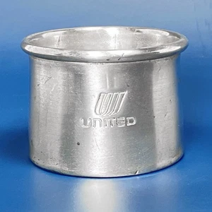 Vintage Unites Airlines First Class Nickel Silver Sugar Bowl / Nut Cup - Picture 1 of 3