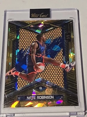 2024 Wild Card Just The Hits Basketball Nate Robinson 1/1 Gold Cracked Ice  - Image 1 of 3