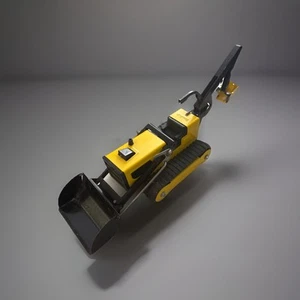 Vintage VTG Tonka T-6 Track Front End Loader/Backhoe Bulldozer Pressed Steel - Picture 1 of 10