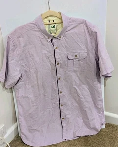 Colours By Alexander Julian XL men's casual Shirt lilac short Sleeve - Picture 1 of 6