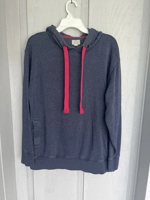Sudadera con Capucha J.Crew Vintage Para Hombre Polar Grande Brezo Azul Marino Rosa Cordones AB712 USADA EN EXCELENTE ESTADO Foto 1 de 4