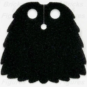 LEGO® Black Minifigure Cape Cloth Notched Edges Spongy Body Wear Part 110631 - Picture 1 of 3