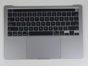 MacBook Pro 13" A2251 Space Gray Top Case Keyboard Touchpad - Picture 1 of 3
