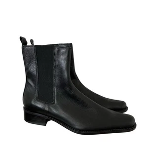 Stivaletti chelsea Eddie Bauer donna pelle alti taglia 11 neri nuovi senza scatola - Foto 1 di 9
