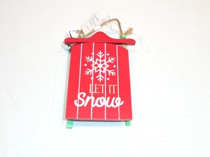 Holz Schlitten Schlitten Weihnachtsschmuck - Bild 1 von 5