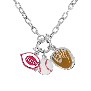 Game Time 101579 MLB Cincinnati Reds Charm Necklace - Picture 1 of 1