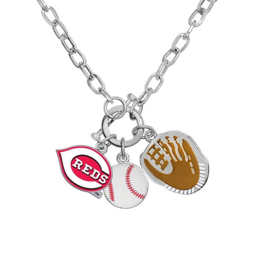 Game Time 101579 MLB Cincinnati Reds Charm Necklace - Image 1 of 1