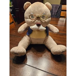 Vintage Opa Teddybär sprechender Plüsch Kinderreime 12 Zoll Papa defekt - Bild 1 von 10