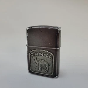 Vintage 1992 Camel Beast Emblem Midnight Chrome Zippo - Picture 1 of 14