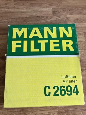 Filtro de aire Mann C2694 Vauxhall Astra Mk2 84-91 Opel Kadett E 84-93 - Imagen 1 de 4