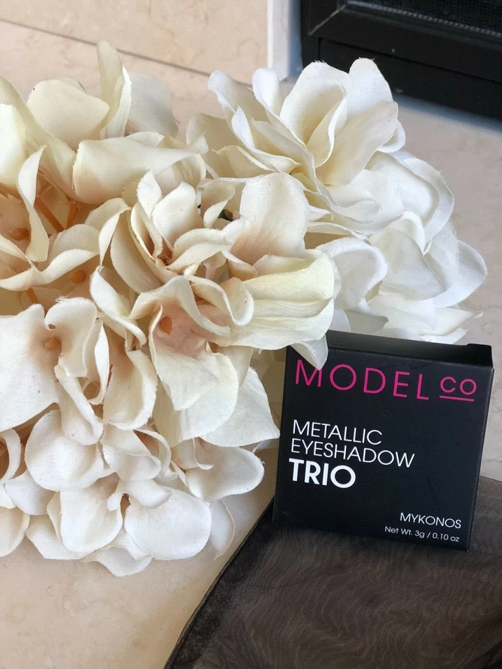 NEW IN BOX MODEL CO Metallic Eyeshadow Trio in Mykonos Full Size 3g / .10 oz  - Image 1 of 1