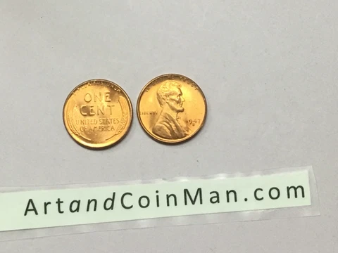 1947 S BU UNCIRCULATED LINCOLN WHEAT PENNY CENT Cover