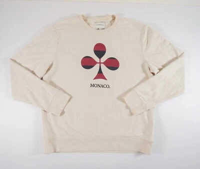 Club Monaco Sudadera Para Hombres XLarge Beige Cuello Redondo Suéter Pullover Adulto Informal Foto 1 de 4