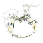 Adjustable Women's Leave Flower Headband Crown Garland Wreath Wedding Festival