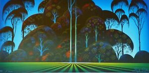 Eyvind Earle " forest bouquet " Hand signed numbered Serigraph 1996