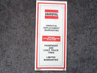 1979 Trans Am Factory GM Original Uniroyal Warranty Brochure Part # 9590441