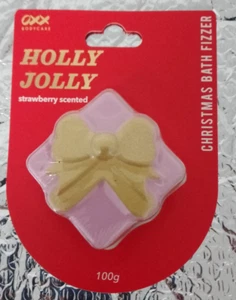 OXX Bodycare Holly Jolly Strawberry Scented Christmas Bath Fizzer - Picture 1 of 1