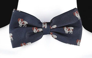 Toy Dog Mens Bow Tie Papillon Spaniel Adjustable Novelty Wedding Gift Bowtie - Picture 1 of 2