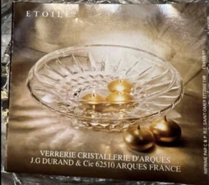 Crystal Bowl By Block, 24% Pure Lead Crystal, Made In Poland “Etoile” Votive EUC - Picture 1 of 6