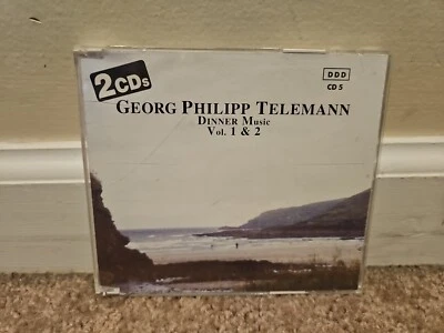 Georg Philipp Telemann; Dinner Music Vol. 1 & 2 with Concertos (2 CDs, 1990, Pil Foto 1 de 4