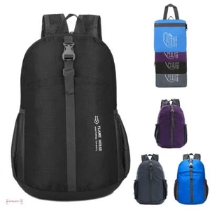Foldable Backpack Adjustable Waterproof Hiking Rucksack Handy Small Camp Daypack - Picture 1 of 35