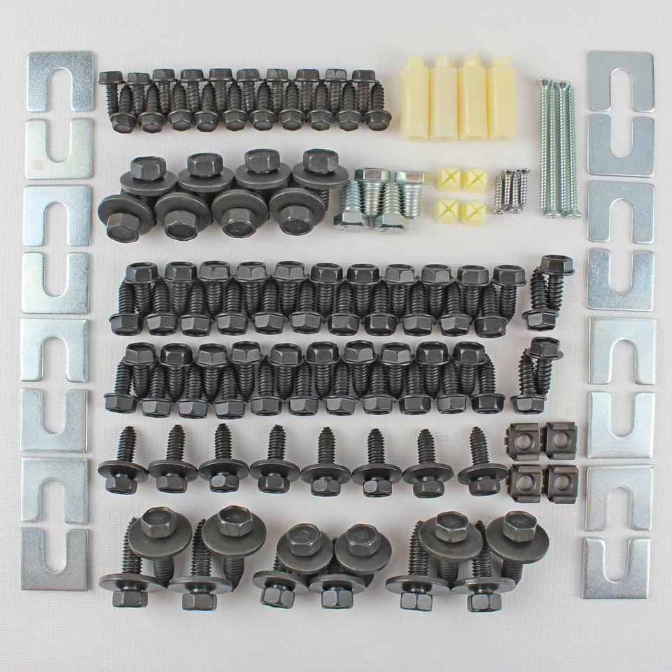 66 67 1966 1967 Pontiac GTO Lemans Tempest guardabarros delantero chapa kit de pernos Foto 1 de 4