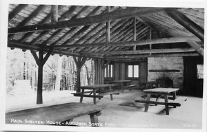 W.M. Cline RPPC Postcard Main Shelter House Audubon, Henderson Kentucky 3-B-97 - Picture 1 of 2