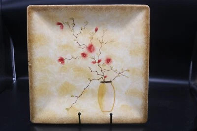 Cheri Blum for 222 Fifth "Chinoiserie" Square Plate-11" x 11" - Image 1 of 4