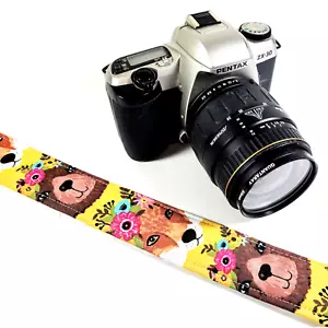Bear Fox Camera Strap - Camera Strap Bear -Double Padded Comfortable Camera - Picture 1 of 8