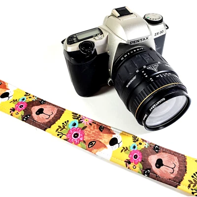 Bear Fox Camera Strap - Camera Strap Bear -Double Padded Comfortable Camera - Image 1 of 4
