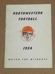 NORTHWESTERN COLLEGE FOOTBALL MEDIA GUIDE - 1954 - TERRIFIC SHAPE - Picture 1 of 2