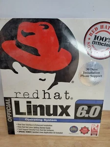 Vintage Red Hat Linux 6.0 Big Box Operating System GNOME PC Brand New Sealed - Picture 1 of 4