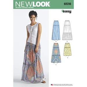 New Look Pattern 6516 Misses' Skirts with Length and Fabric Variations - Picture 1 of 6