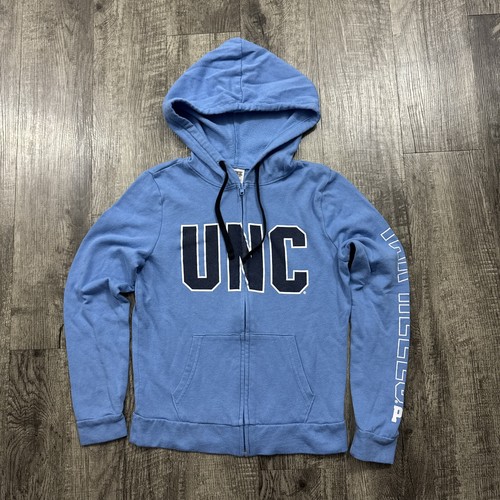 UNDERCOVER Felpa con cappuccio e zip rosa Victoria’s Secret UNC North Carolina Tar Heels XS