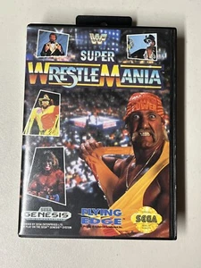 Sega Genesis WWF SUPER WRESTLE MANIA CIB - Picture 1 of 12