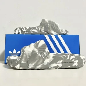 Adidas Adilette 22 “Wonder White Grey” Men’s Size 11 Lightweight Comfort Slides - Picture 1 of 8