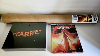 Carrie (1976) Steelbook: 4K, Blu Ray, Pin, Poster Set Shout Factory New Mint - Image 1 of 4