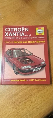 CITROEN XANTIA 1993-01 K-Y REG HAYNES WORKSHOP MANUAL 3082 UNUSED COND FREE P&P - Image 1 of 4