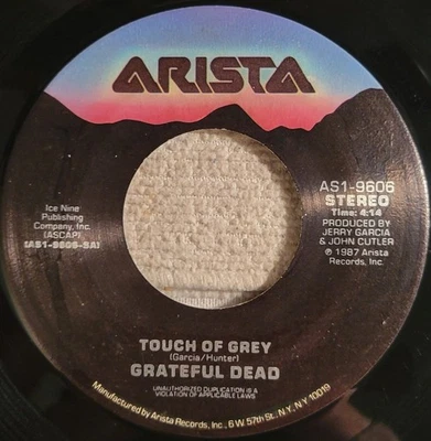 Grateful Dead "Touch of Grey / My Brother Esau" VG+ jukebox tab Foto 1 de 3