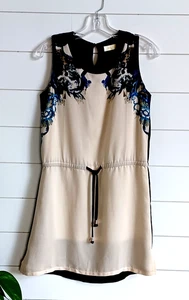 Women's Scoop Neck, Sheer, Sleeveless Drawstring Dress, Size Small, Never Worn! - Picture 1 of 10