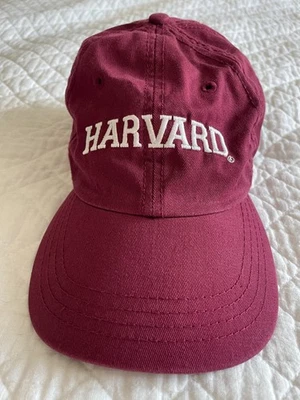 Y2K Vintage Universidad de Harvard Granate Correa Papá Sombrero COOP Librería Cambridge Foto 1 de 4