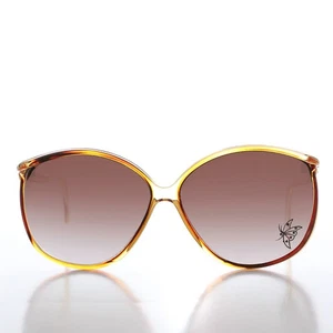 Gafas de sol vintage boho de diamantes de imitación años 80 mariposa - Belinda - Imagen 1 de 3