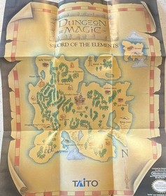 Taito Dungeon Magic Sword of the Elements NES - Poster