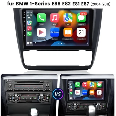 Autoradio Für BMW 1er E81 E82 E87 E88 2004-2011 Android GPS Navi WIFI BT FM RDS - Bild 1 von 4