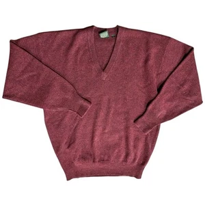 Tasso Elba Men’s Cashmere Collared Sweater - Size XL - Maroon - Picture 1 of 4