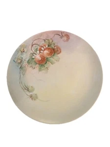 Vintage Nippon Hand Painted Small Plate Strawberries Signed - Picture 1 of 2