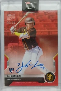 Ha-Seong Kim PADRES 2021 TOPPS NOW OPENING DAY ON CARD AUTO RED 5/10 OD-433D RC - Picture 1 of 5