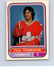 VINTAGE HOCKEY CARD O-PEE-CHEE 1975 WHA CALGARY COWBOYS PAUL TERBENCHE  NO625